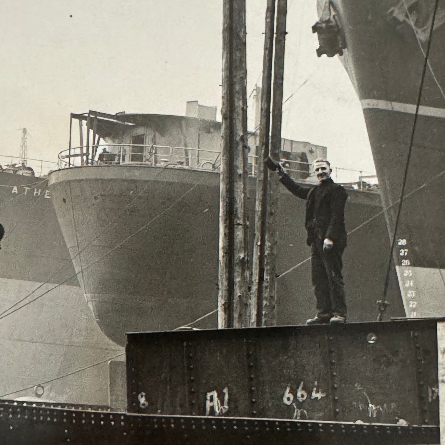 Vintage Ship Building Press Photo Photograph Boat Vessel Propellor Bracket UK
