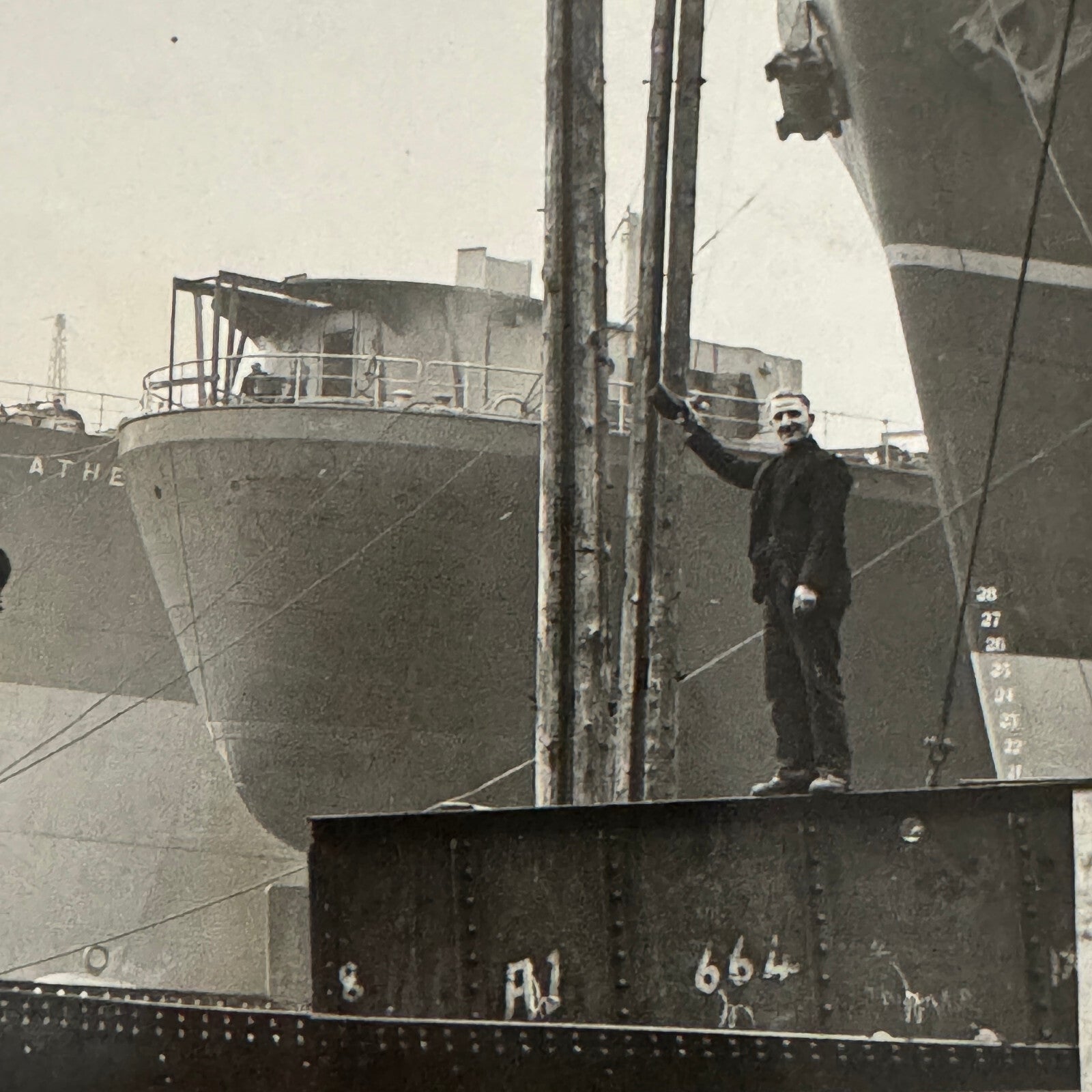 Vintage Ship Building Press Photo Photograph Boat Vessel Propellor Bracket UK