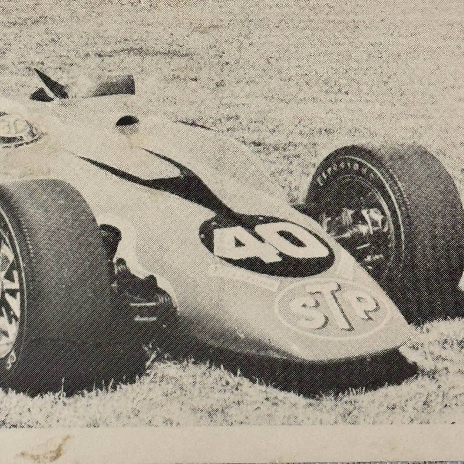 Vintage Racing Photograph Photo Card Print STP Racing Car