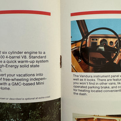 1975 GMC Recreational Vehicles Sales Brochure Catalog Pickup Suburban Jimmy RV