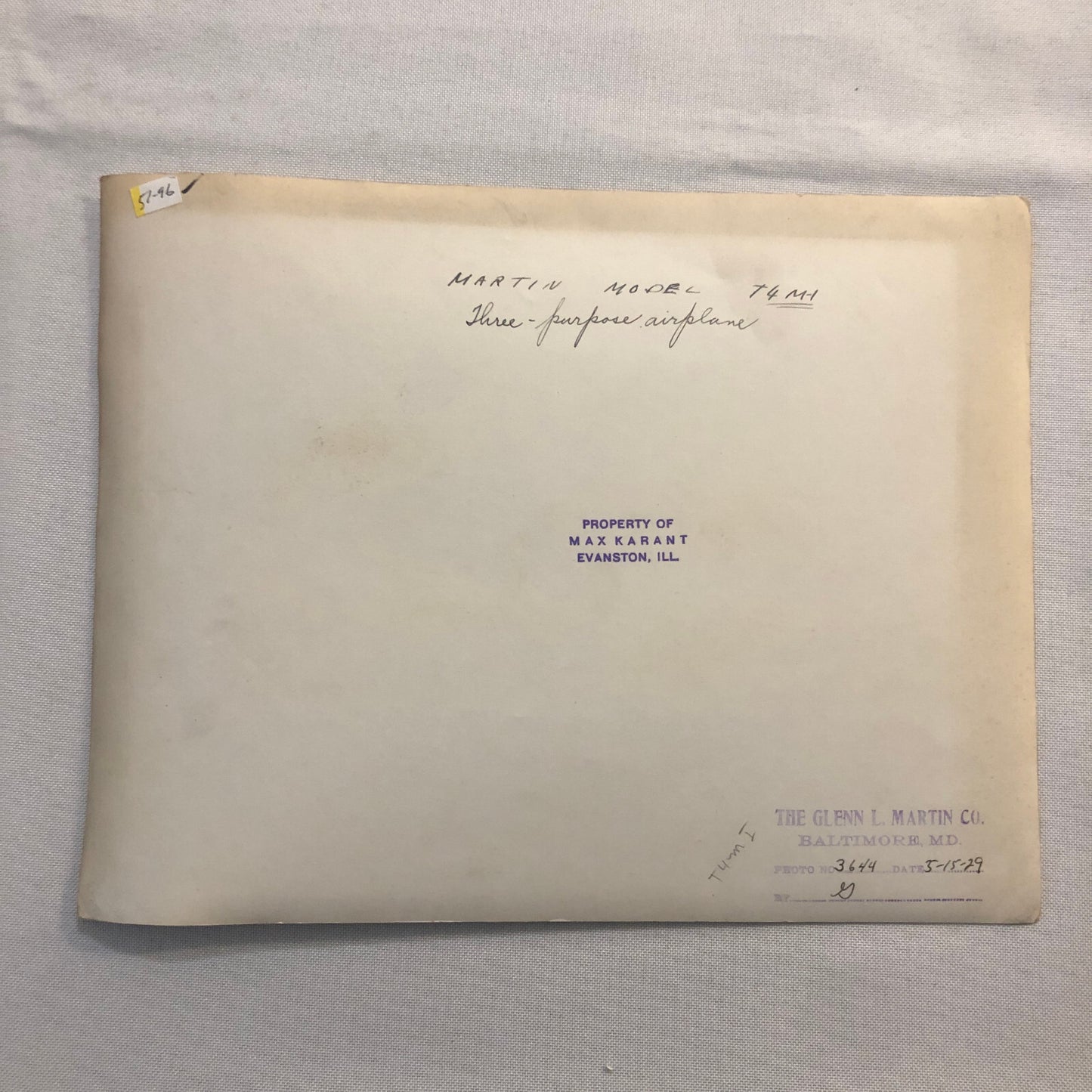 United States Navy Aircraft Airplane Photo Photograph Max Karant Martin Model T4