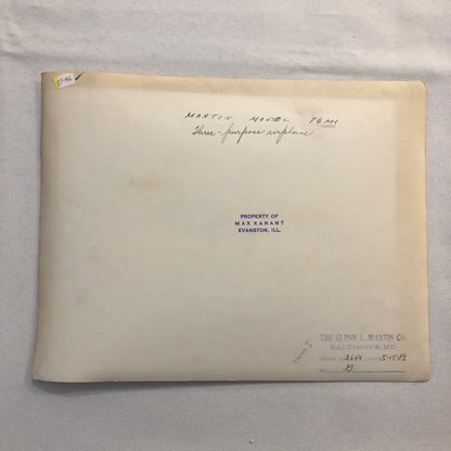 United States Navy Aircraft Airplane Photo Photograph Max Karant Martin Model T4