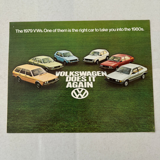 1979 Volkswagen VW Sales Brochure Catalog Scirocco Bus Campmobile Beetle Dasher