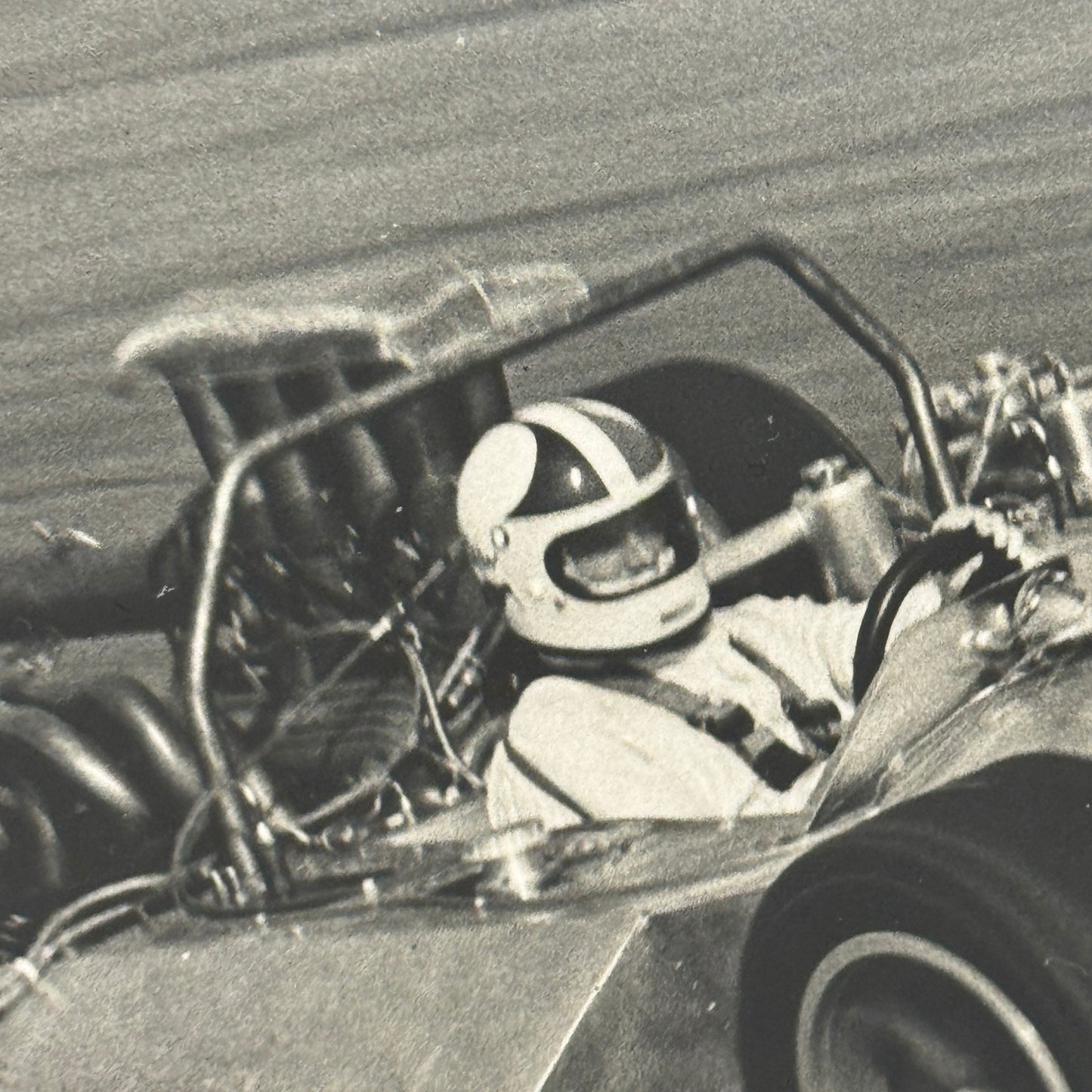 Vintage Racing Photo Photograph Race Car Motorport Testing