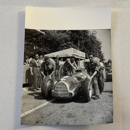 Juan Manuel Fangio Alfa Romeo Car Racing Photo 1950 Photograph Modern Print