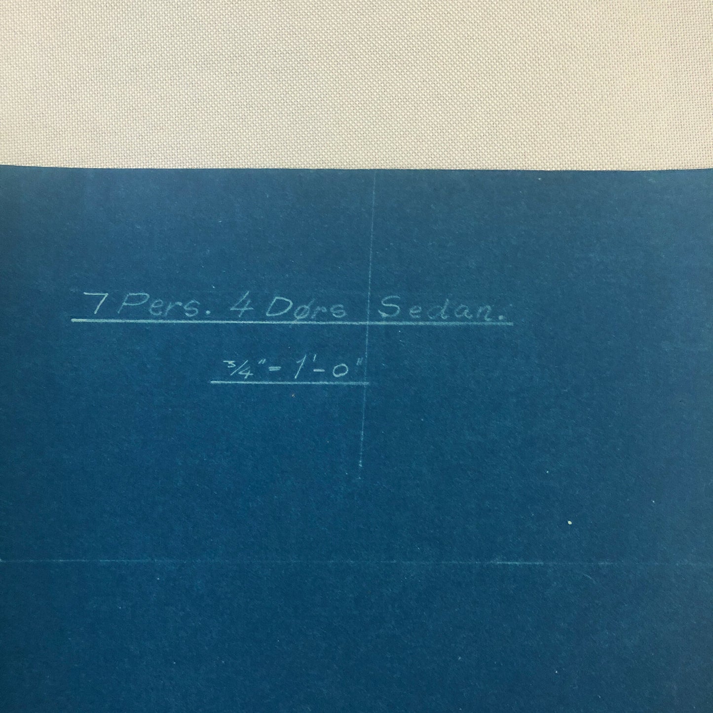 1929 Coachbuilder Car Design Blueprint Rendering Blue Print Sedan Body Style