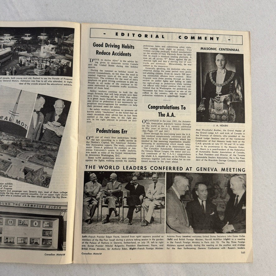 1955 Canadian Motorist Magazine General Motors Parade of Progress Futureliner +