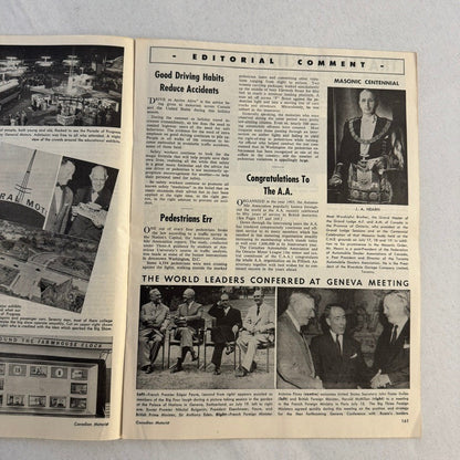 1955 Canadian Motorist Magazine General Motors Parade of Progress Futureliner +
