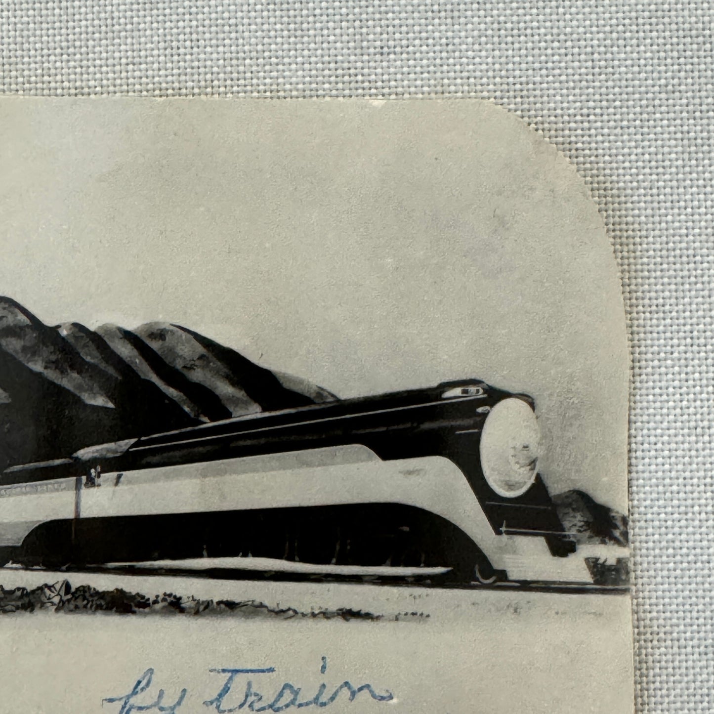 Vintage Train Postcard Clipping Daylight Streamline Train Southern Pacific