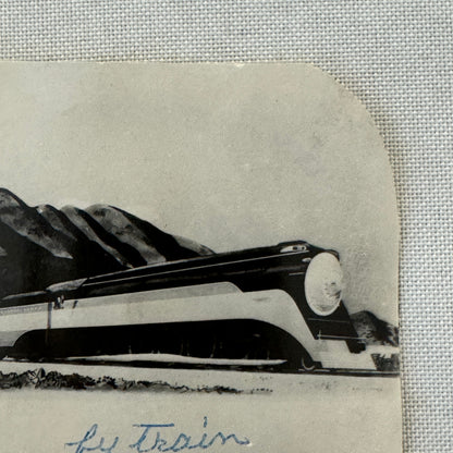 Vintage Train Postcard Clipping Daylight Streamline Train Southern Pacific