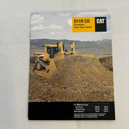 Caterpillar Cat D11R CD Carrydozer Tractor Construction Equipment Brochure