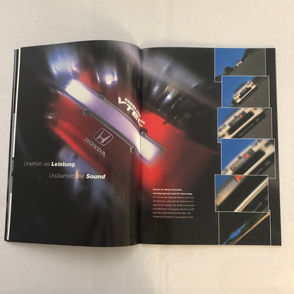 Honda Integra Type R Car Sales Brochure GERMAN Text European Market