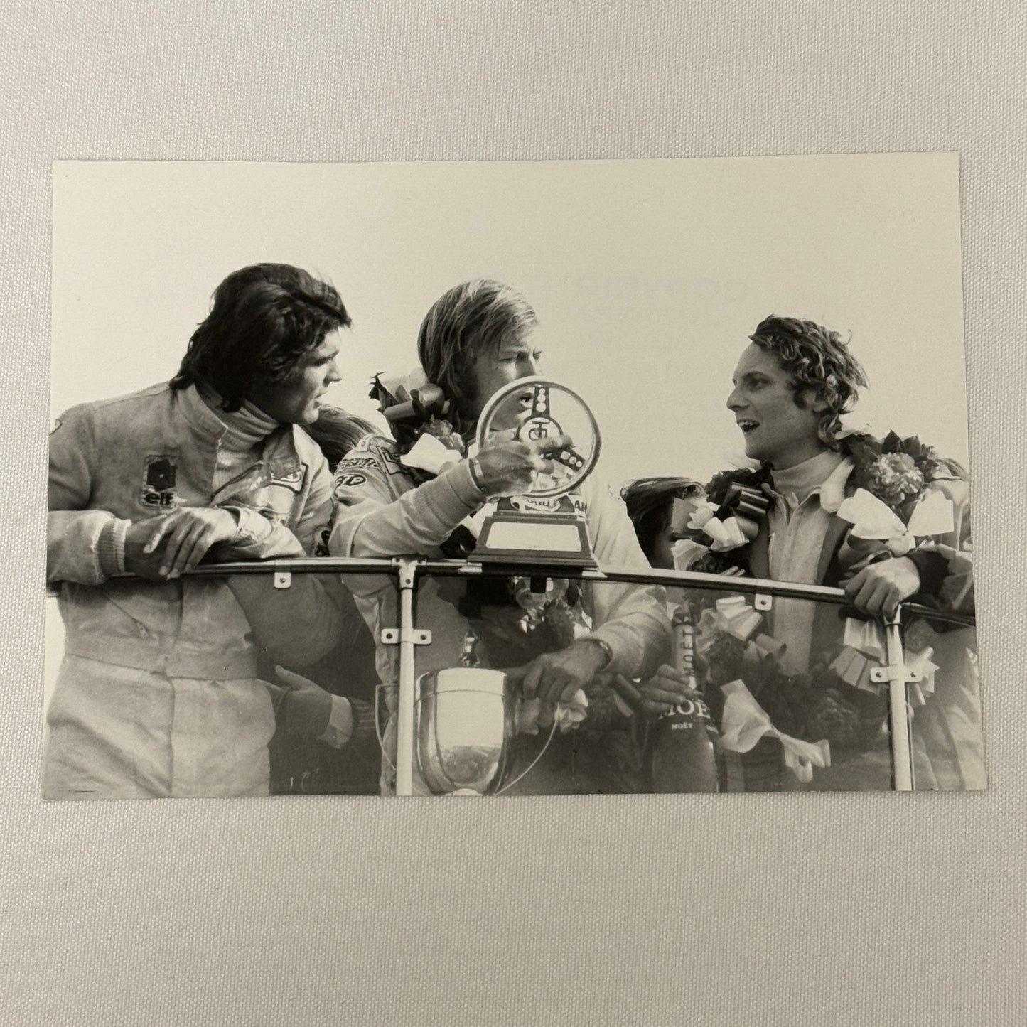 Vintage Racing Photo 1972 Niki Lauda Francois Cevert Ronnie Peterson F2 Thruxton