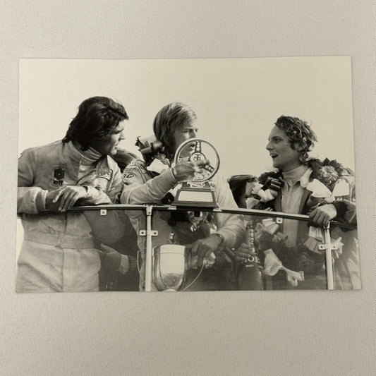 Vintage Racing Photo 1972 Niki Lauda Francois Cevert Ronnie Peterson F2 Thruxton