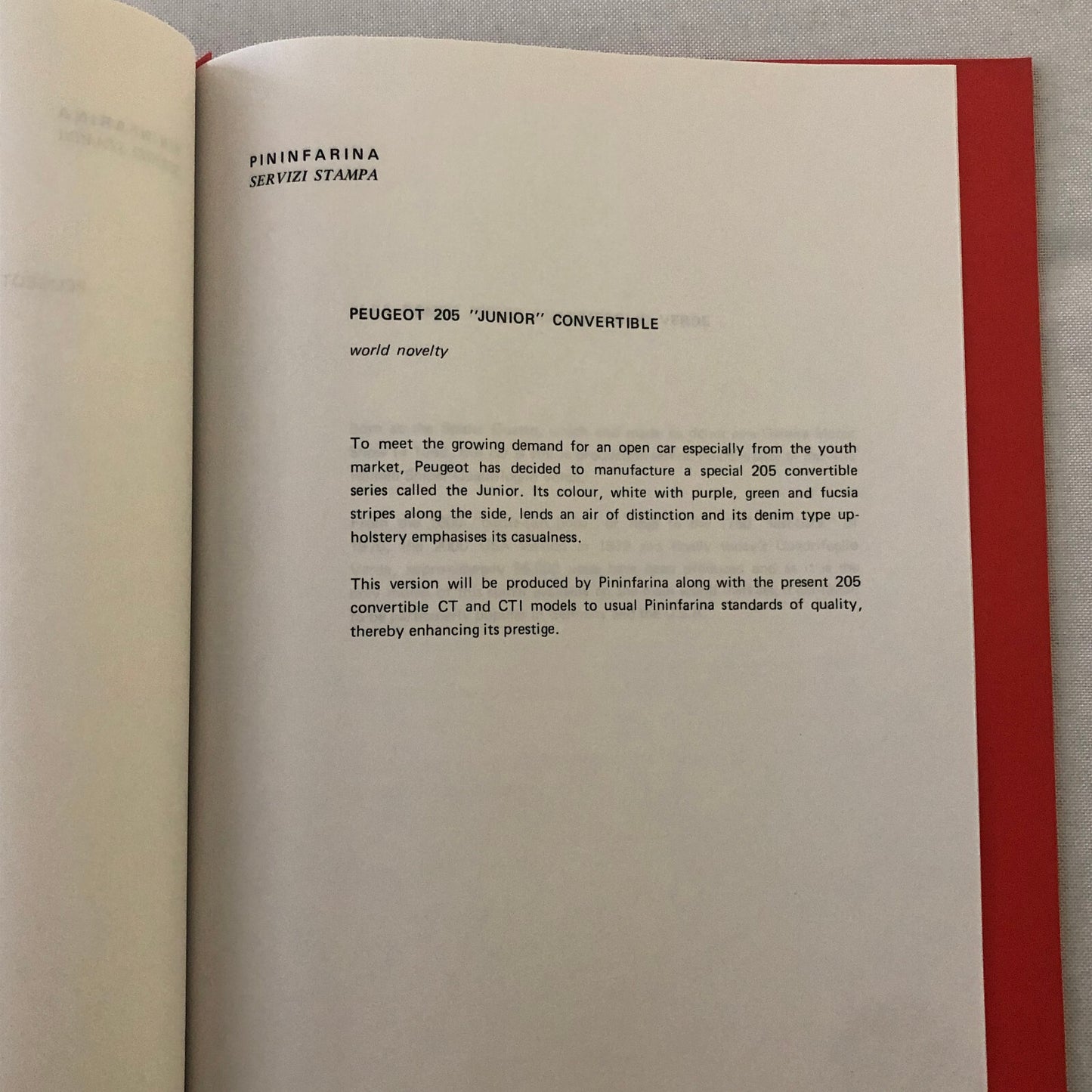 1988 Pininfarina Press Kit Ferrari F40 Lancia Thema Wagon Cadillac Allante