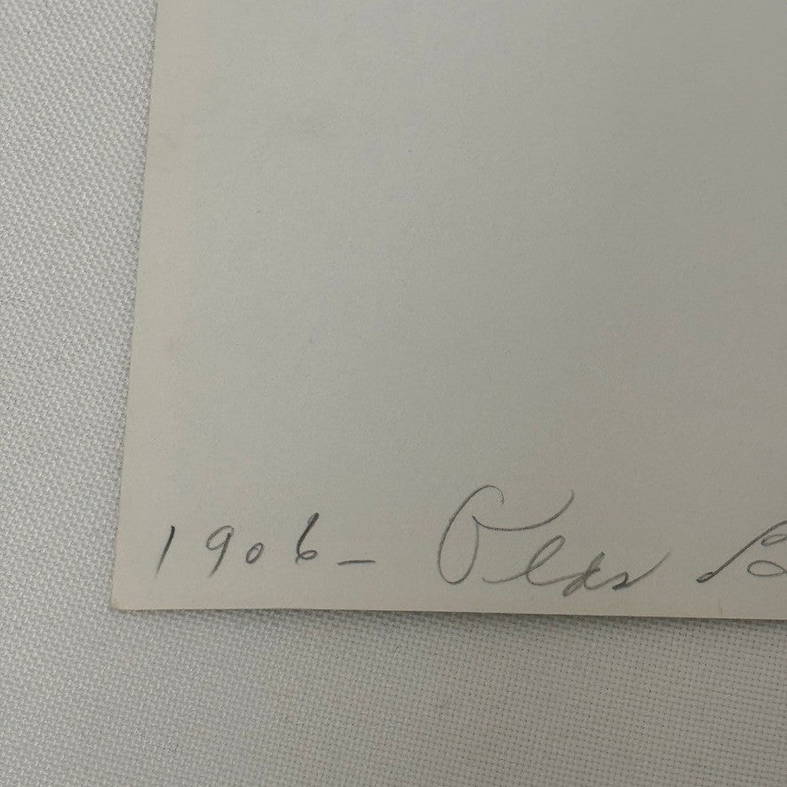 1906 Oldsmobile Car Photo Photograph Print Vintage Factory Plant Boxcar Train GM