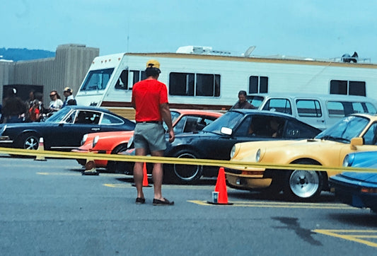 Porsche 911 Car Show 35mm Photo Slide Vintage 1981