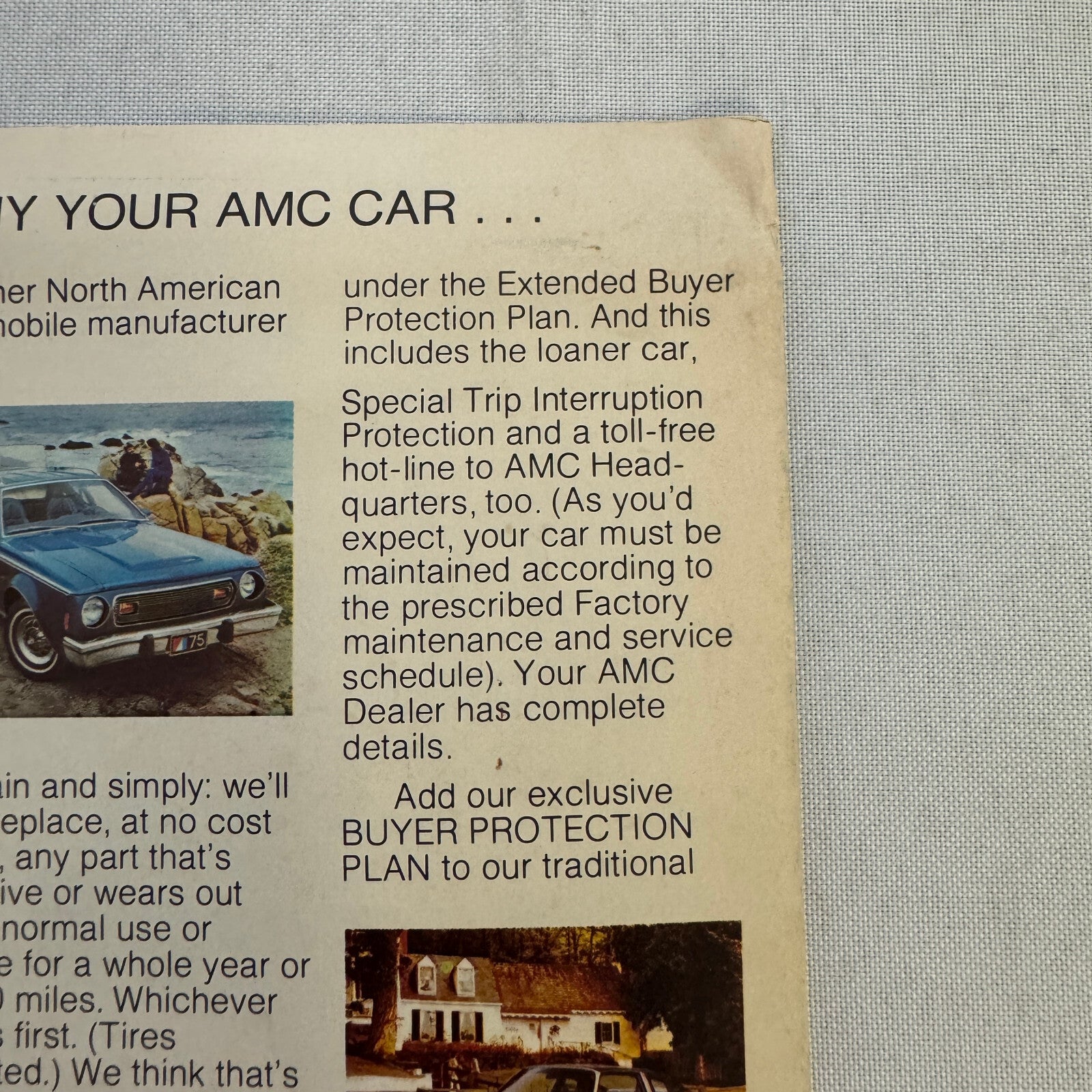 1975 AMC Pacer Car Sales Brochure Catalog American Motors Pacer X Advertising