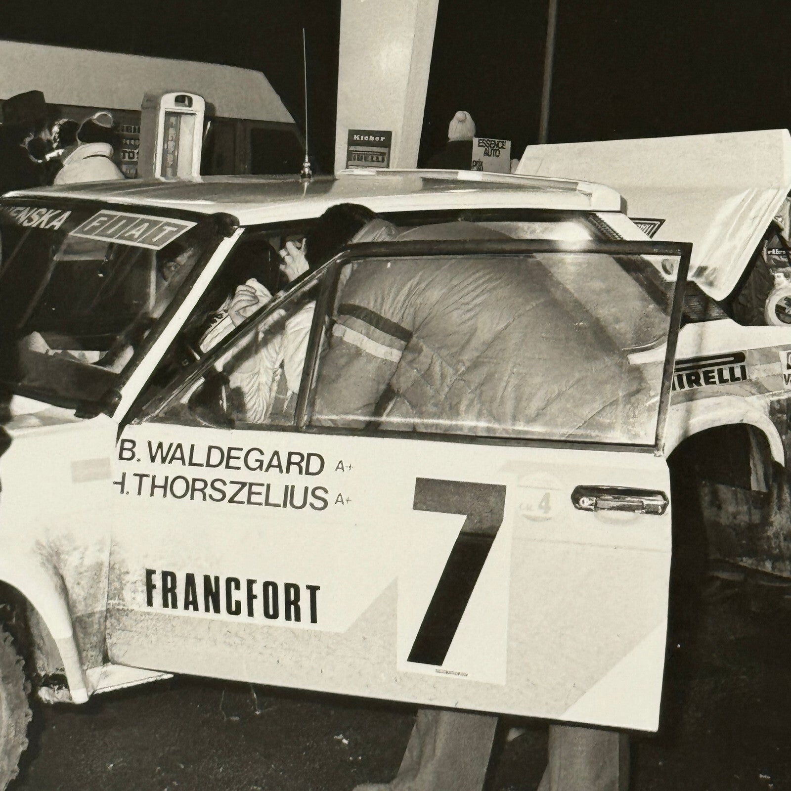 1980 Rallye Monte Carlo Press Photo Photograph DPPI Fiat 131 Abarth Car