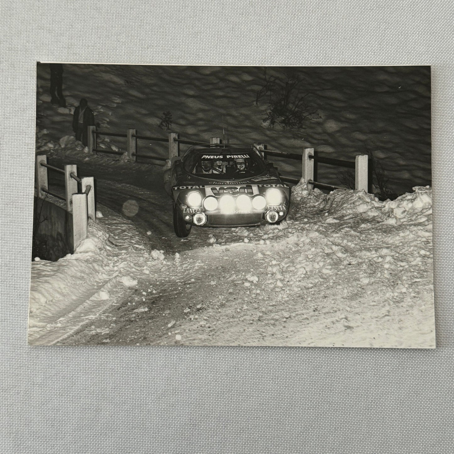 1980 Rallye Monte Carlo Press Photo Photograph DPPI Lancia Stratos HF Car