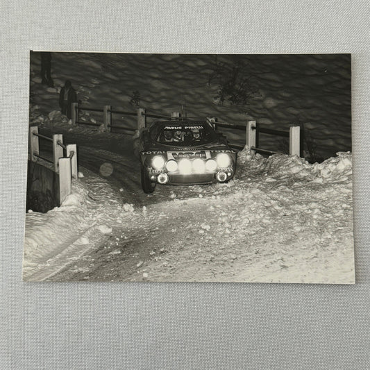 1980 Rallye Monte Carlo Press Photo Photograph DPPI Lancia Stratos HF Car