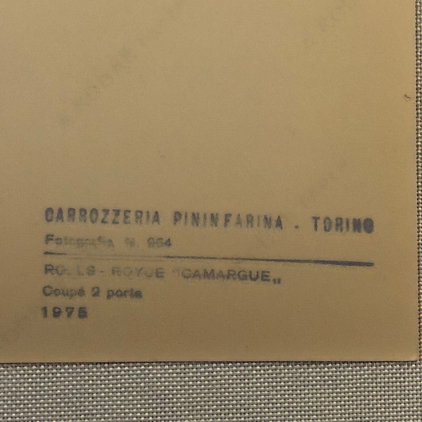 1975 Rolls Royce Camargue Pininfarina Photo Photograph Print Lot of 3