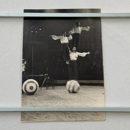 Vintage Circus Acrobat Balancing Act Photo Photograph Print