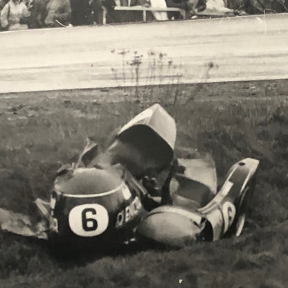 Motorcycle Sidecar Racing Crash Accident Photo Lot 4x German Rudi Kurth Dane Row