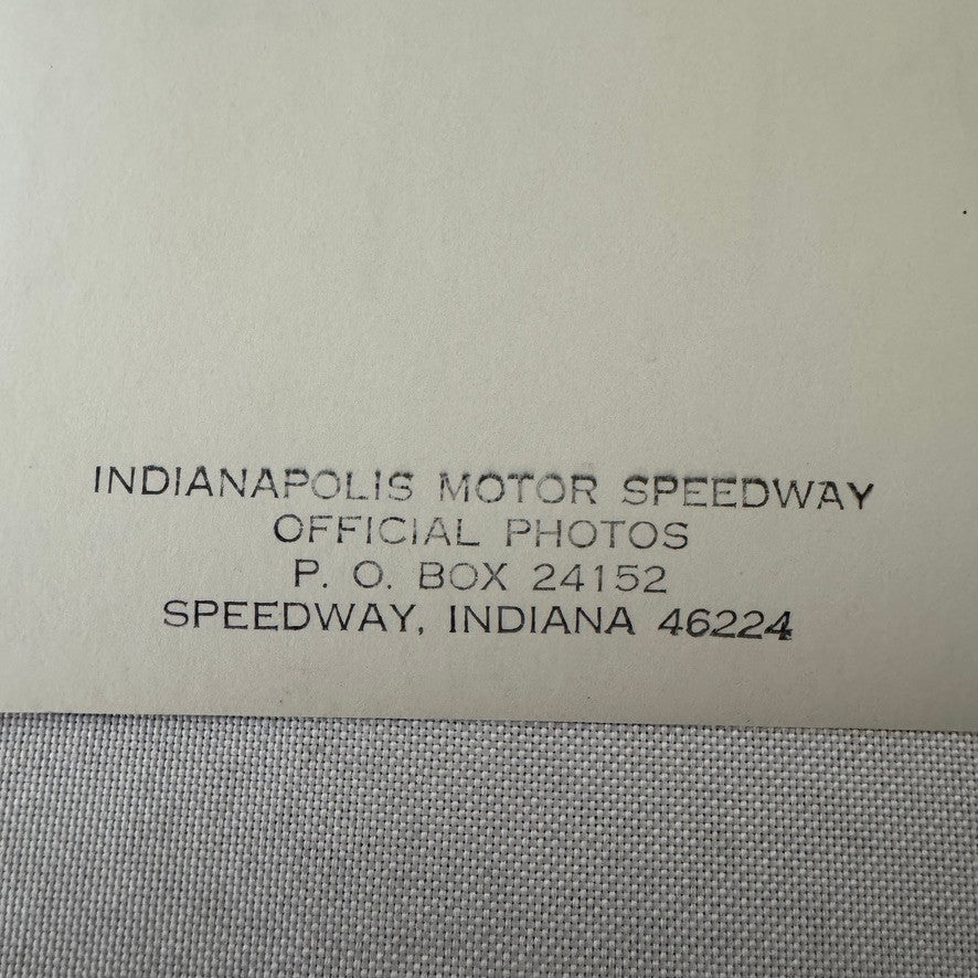 Vintage Indy 500 Racing Photo Oldsmobile 88 Official Pace Car Photograph