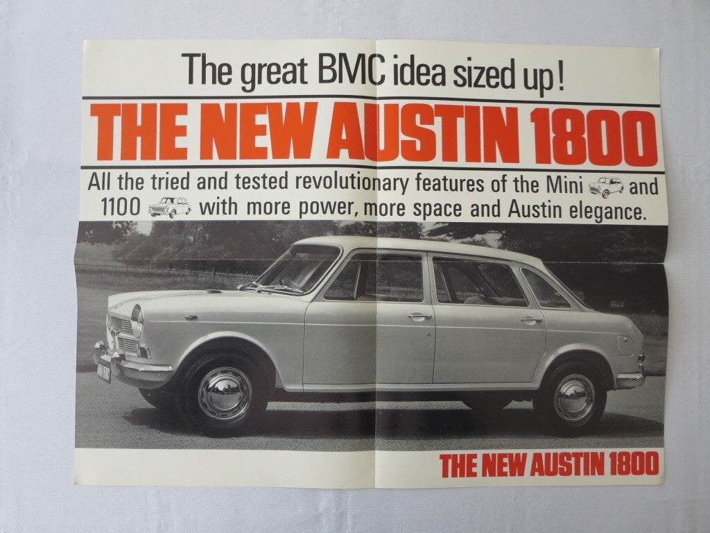 Poster Austin 1800 Sales Brochure Catalog Advertising Vintage British Car