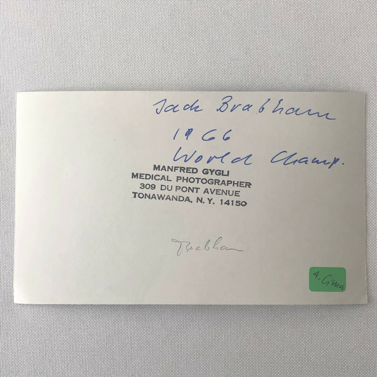 Vintage Car Racing Photo Photograph - Jack Brabham 1966