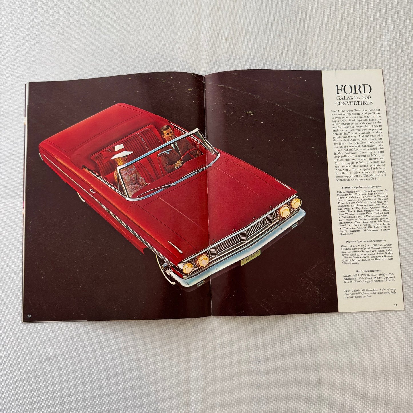 1964 Ford Car Sales Brochure Catalog Canadian Galaxie Custom 500 Station Wagon