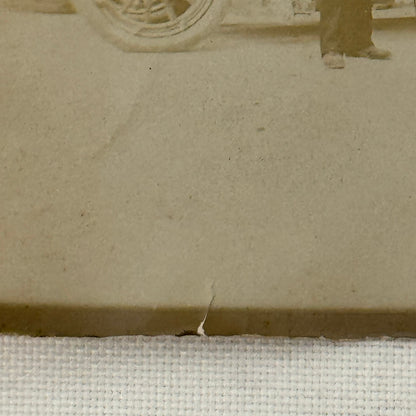Vintage Photograph Photo Men with Antique Car Early Automobile