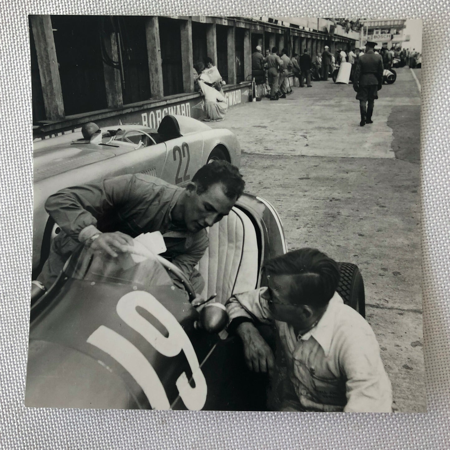 Vintage Stirling Moss Racing Driver Photo Photograph - 1953 ? 