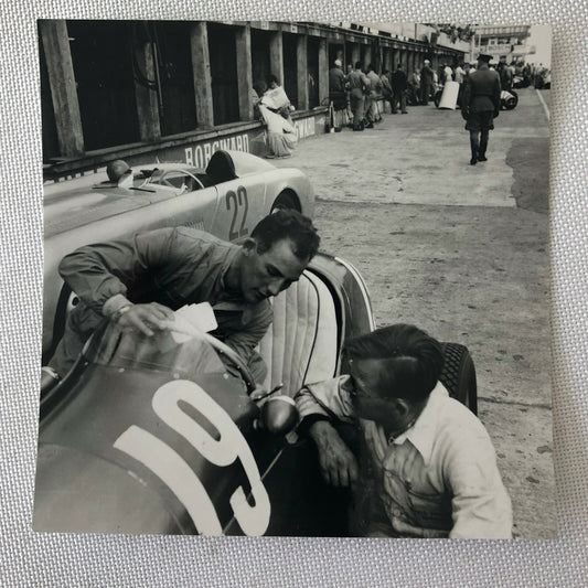 Vintage Stirling Moss Racing Driver Photo Photograph - 1953 ? 