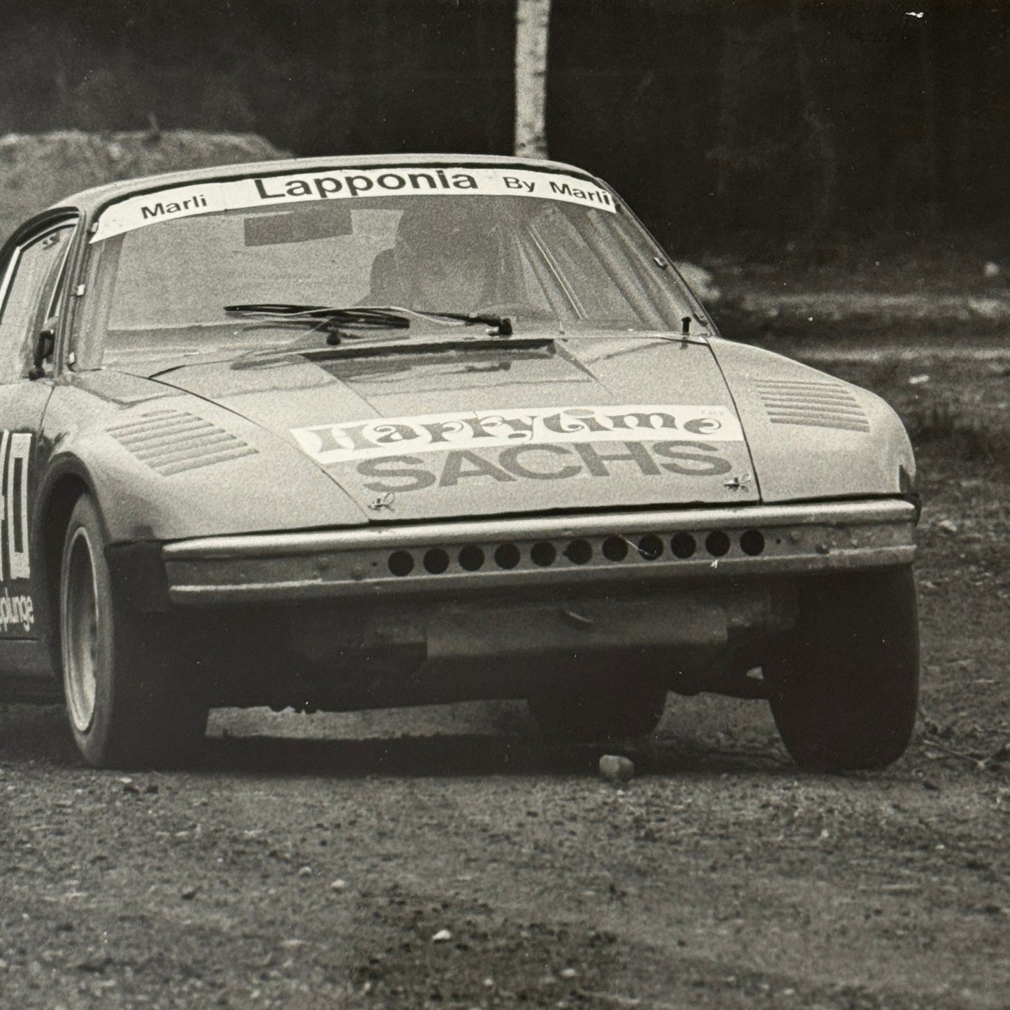 Vintage Porsche Racing Car Matti Alamaki Driver Photo Photograph Print