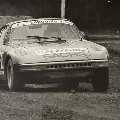 Vintage Porsche Racing Car Matti Alamaki Driver Photo Photograph Print