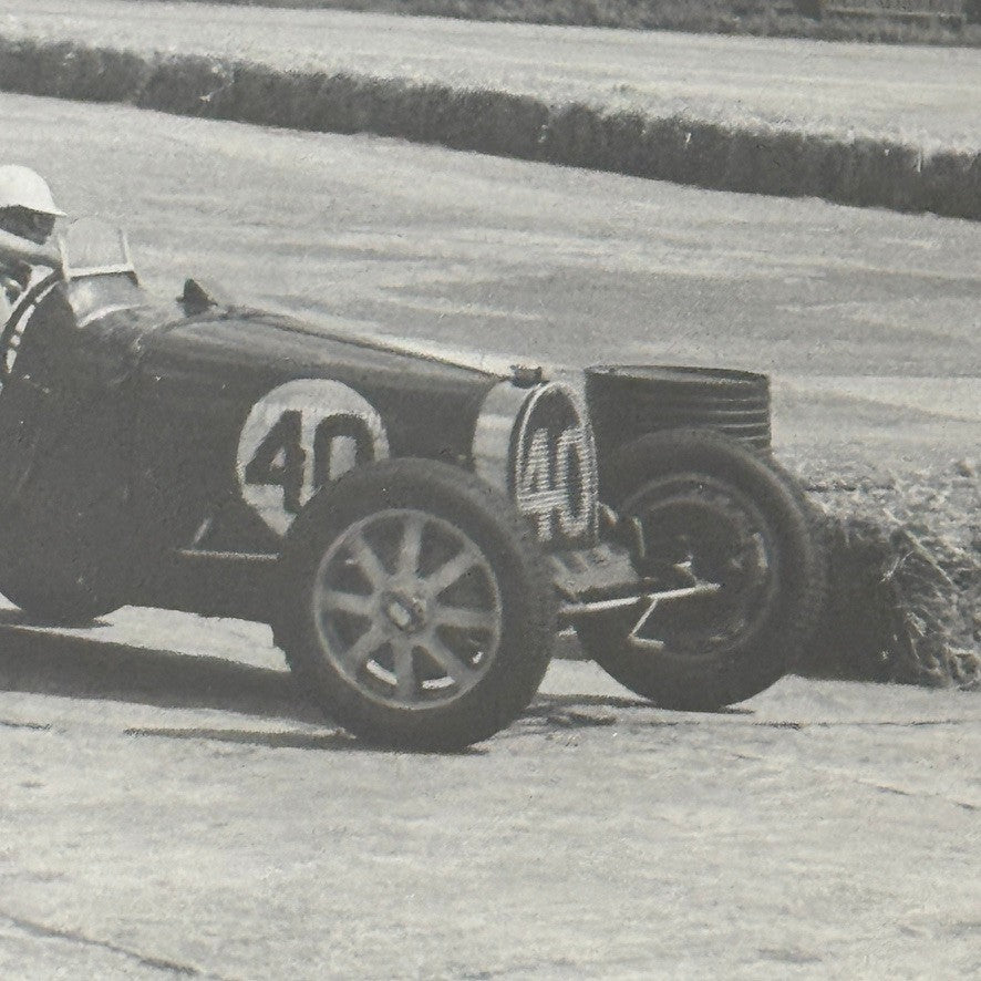 Vintage Bugatti Racing Car Photo Photograph Print