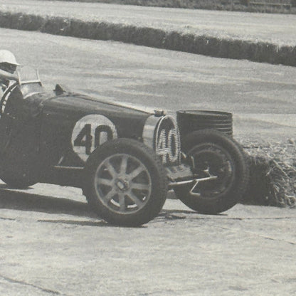 Vintage Bugatti Racing Car Photo Photograph Print