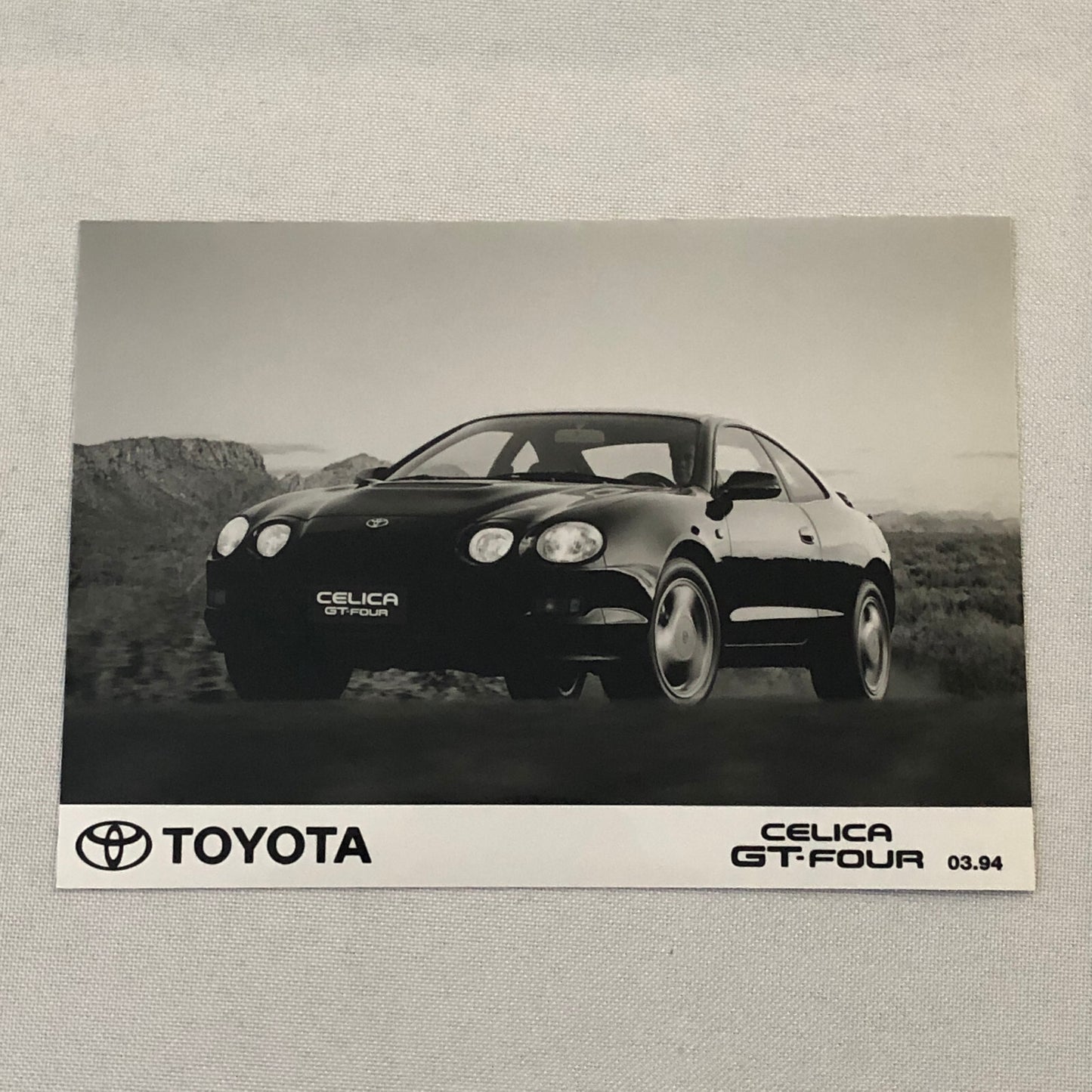 Toyota Celica GT-Four Car Factory Press Photo Photograph Print GT Four