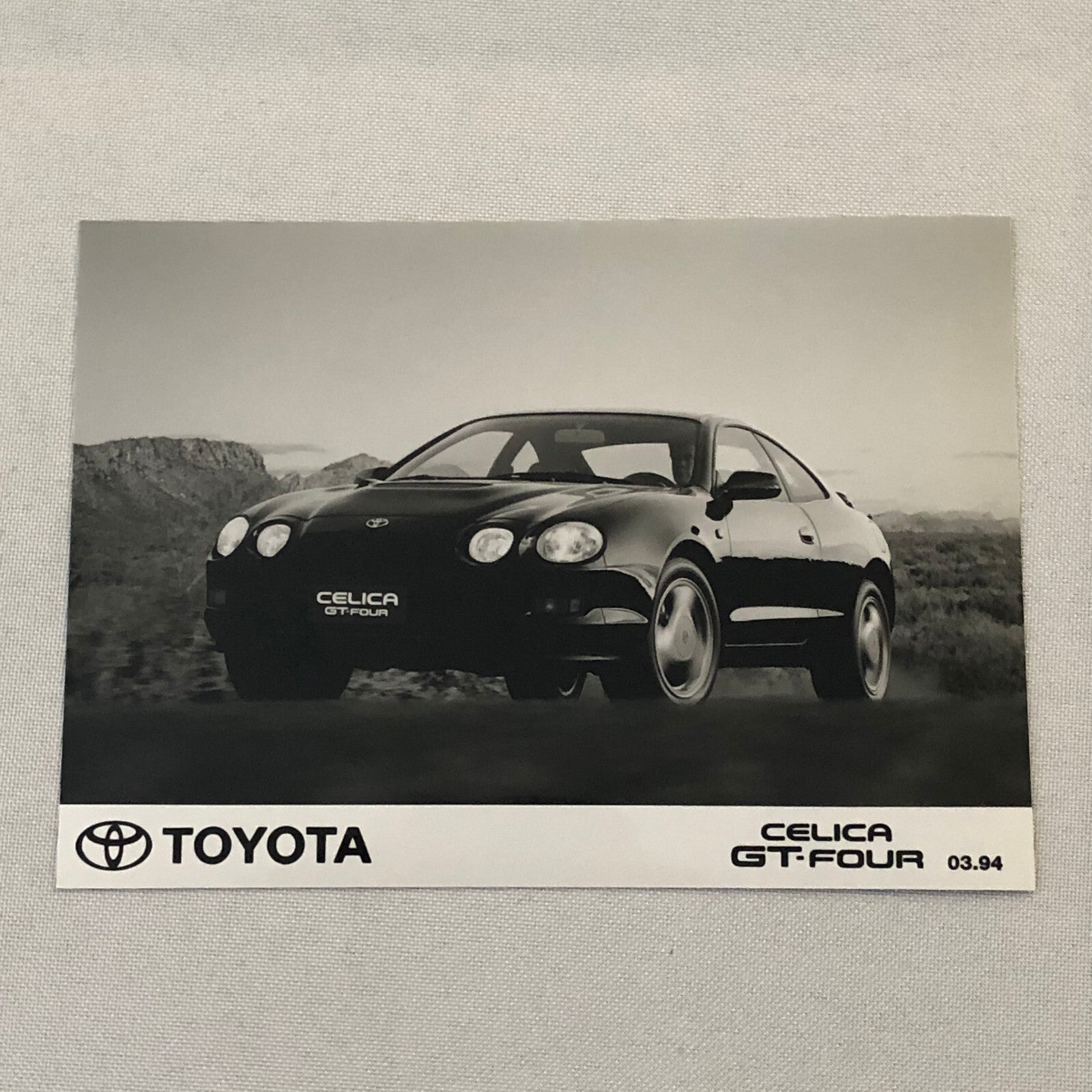 Toyota Celica GT-Four Car Factory Press Photo Photograph Print GT Four