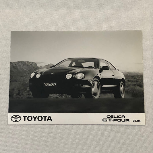 Toyota Celica GT-Four Car Factory Press Photo Photograph Print GT Four
