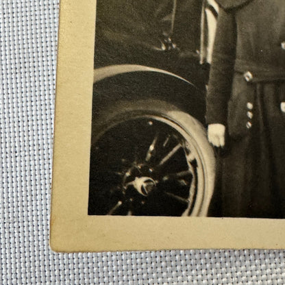 Vintage Car Photo Photograph Print Women with Automobile Snapshot