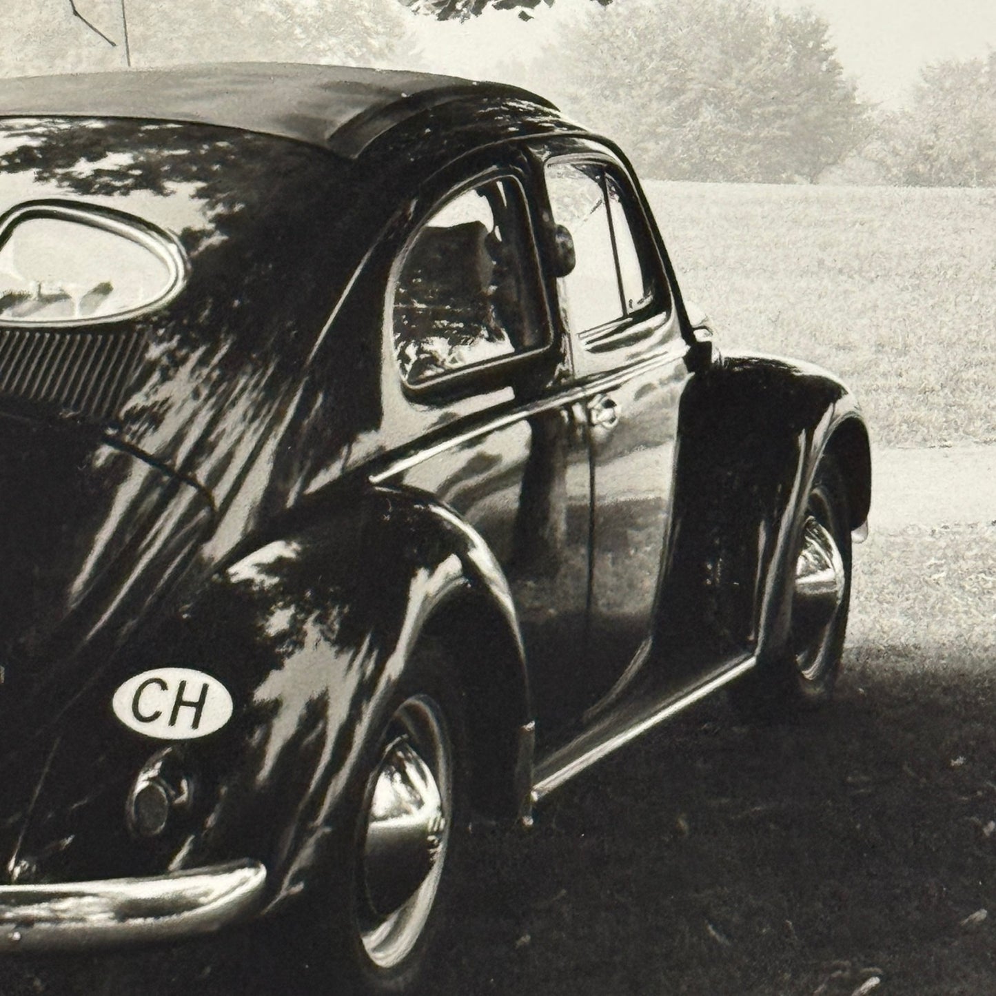 Vintage Volkswagen Beetle Coupe Car Photo Photograph Print