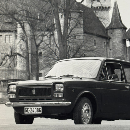 Fiat 127 Car Factory Press Photo Photograph Print Vintage