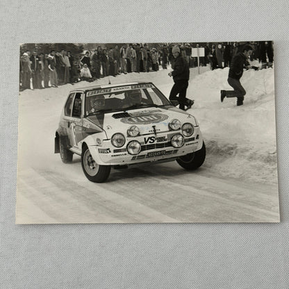 1980 Rallye Monte Carlo Press Photo Photograph DPPI Fiat Ritmo Abarth Car