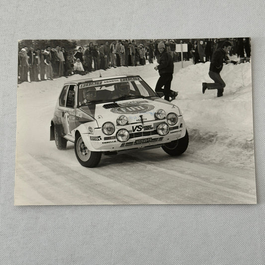 1980 Rallye Monte Carlo Press Photo Photograph DPPI Fiat Ritmo Abarth Car