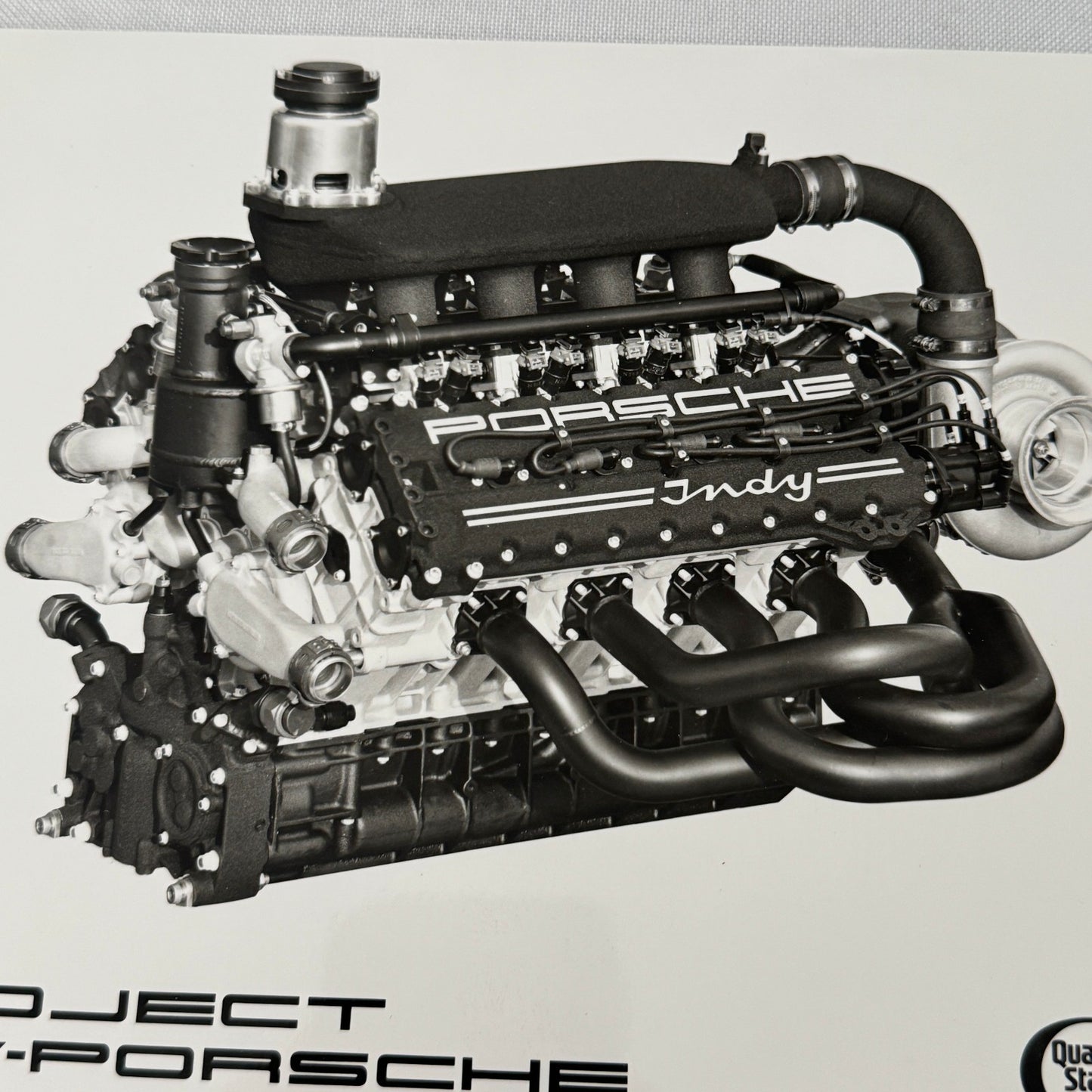 Porsche Quaker State Indy Racing Car Engine Factory Press Photo Photograph Print