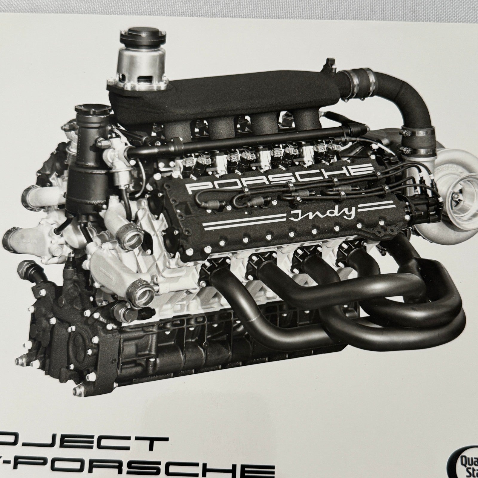 Porsche Quaker State Indy Racing Car Engine Factory Press Photo Photograph Print