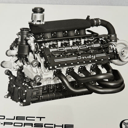 Porsche Quaker State Indy Racing Car Engine Factory Press Photo Photograph Print